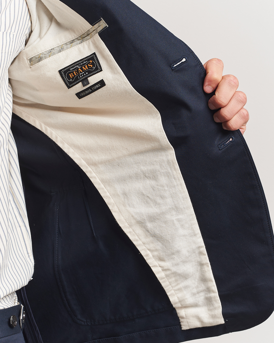 Men | Blazers | BEAMS PLUS | Cotton Twill Blazer Navy