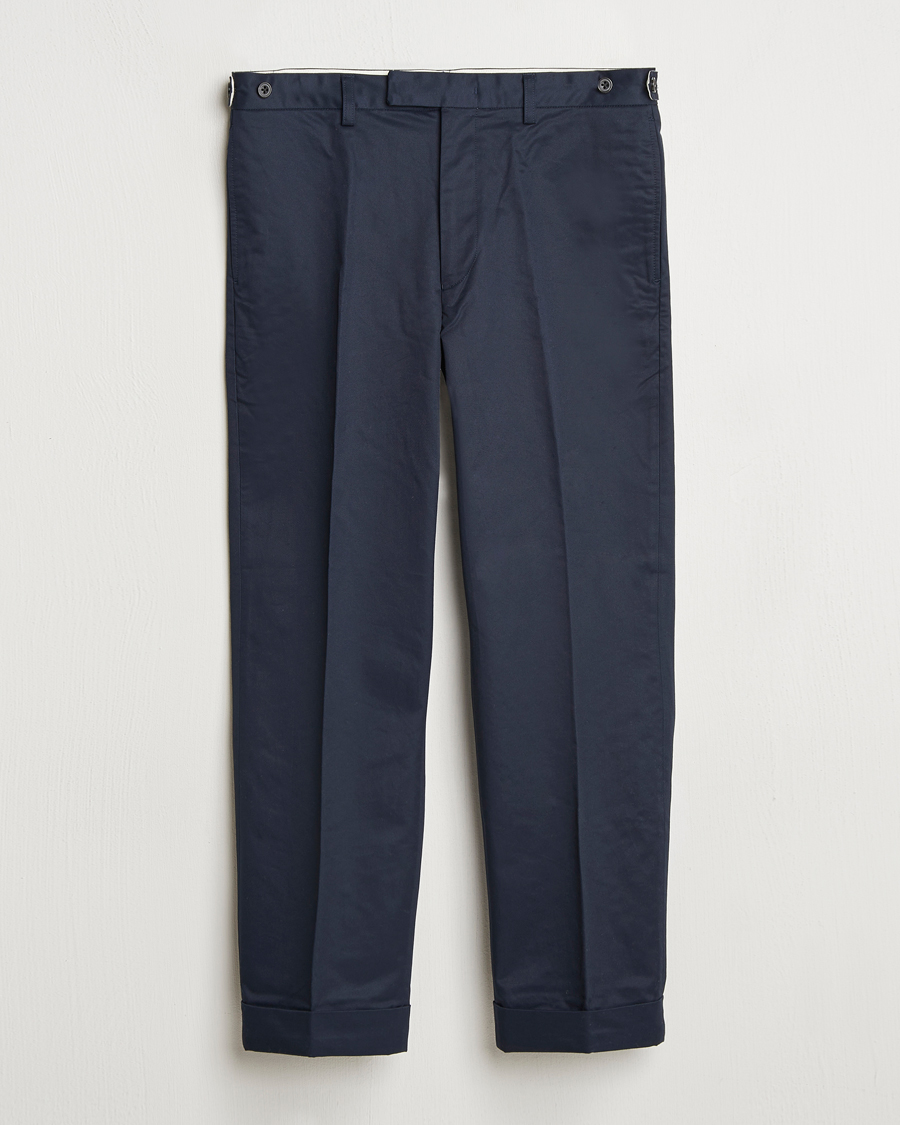 Men | Trousers | BEAMS PLUS | Cotton Twill Ivy Trousers Navy