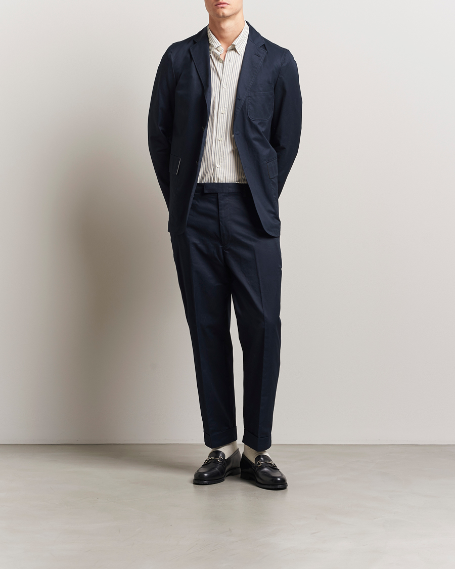 Men | Trousers | BEAMS PLUS | Cotton Twill Ivy Trousers Navy
