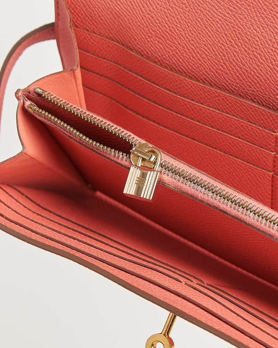 Men | Gifts for Her | Hermès Pre-Owned | Kelly Wallet Epsom Leather Pink