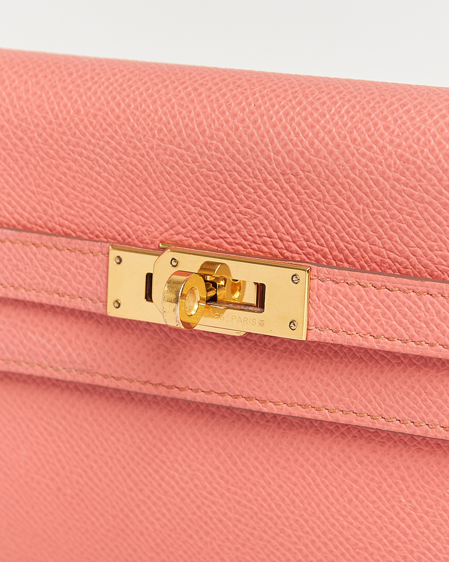 Men | Gifts for Her | Hermès Pre-Owned | Kelly Wallet Epsom Leather Pink