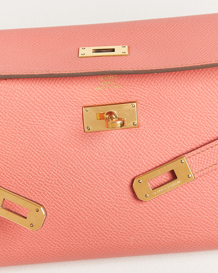 Men | Gifts for Her | Hermès Pre-Owned | Kelly Wallet Epsom Leather Pink