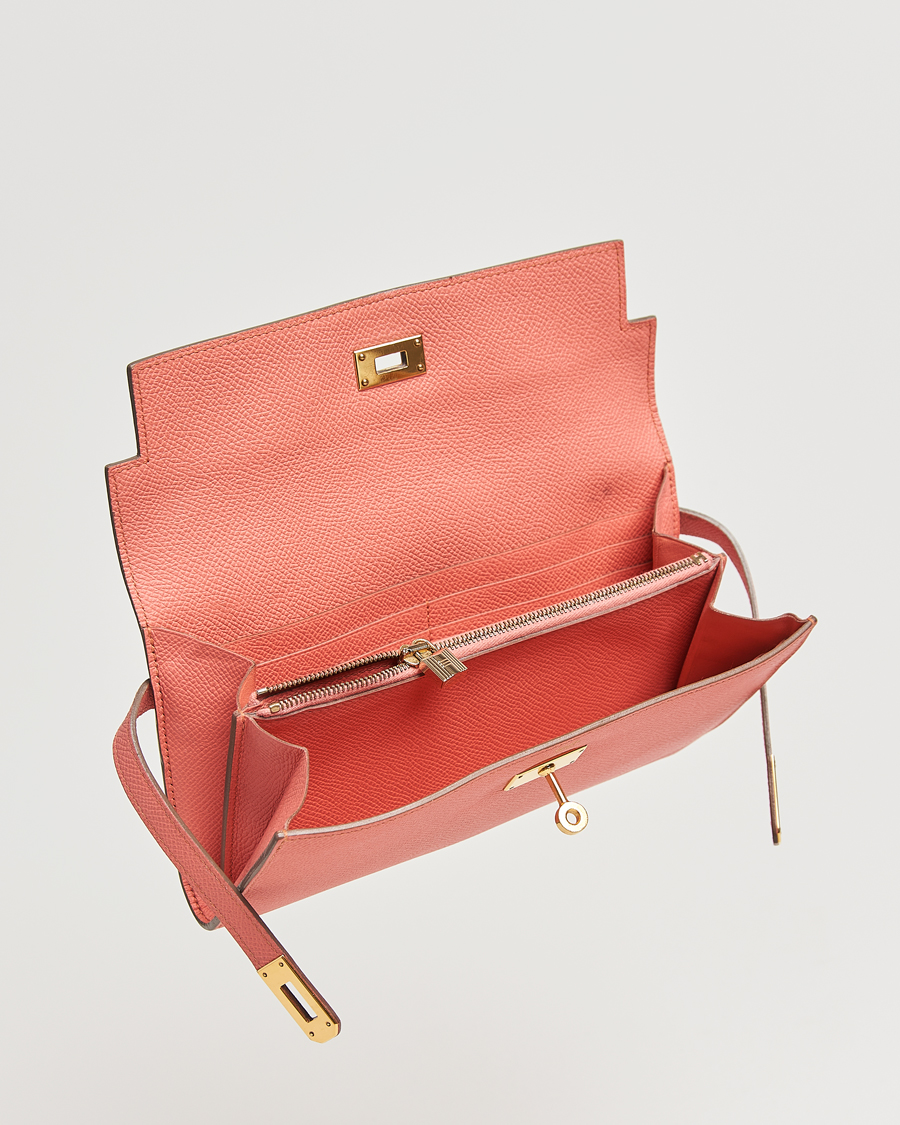 Men | Gifts for Her | Hermès Pre-Owned | Kelly Wallet Epsom Leather Pink
