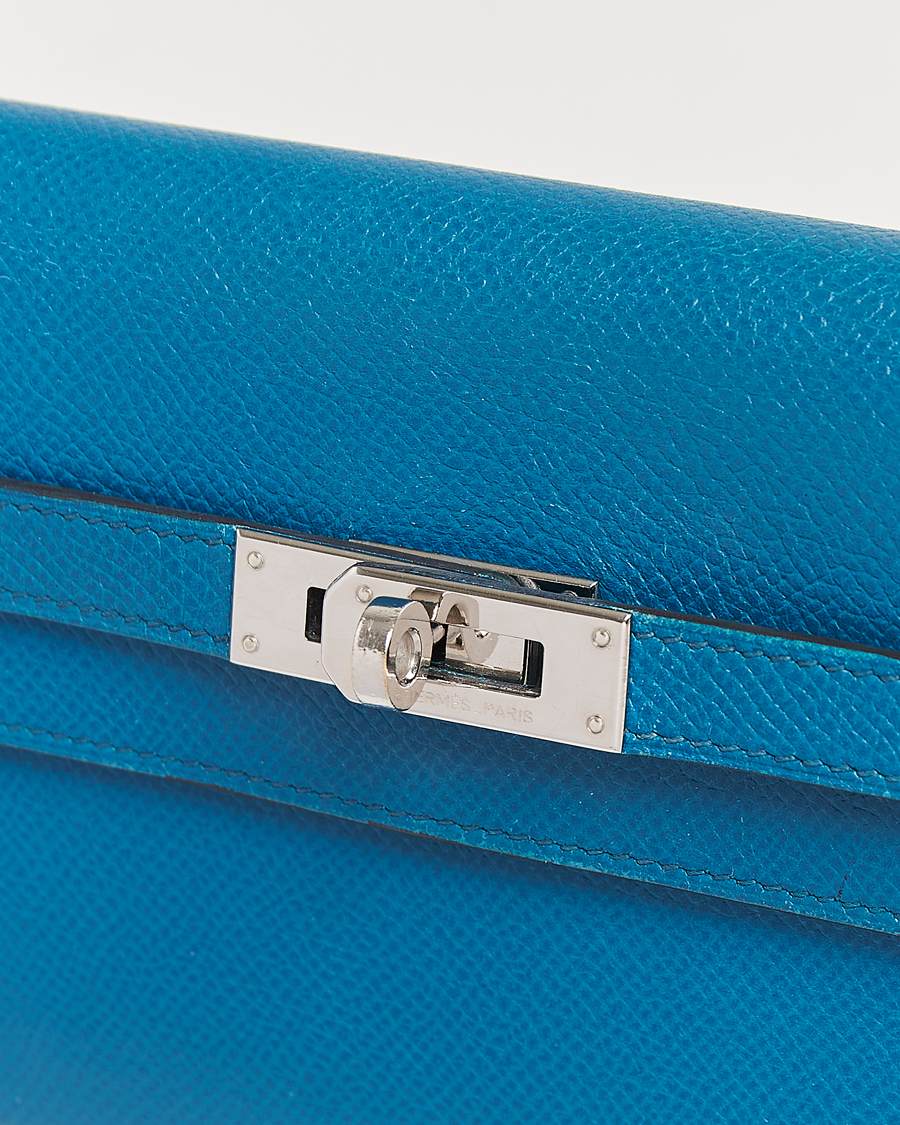 Men | Gifts for Her | Hermès Pre-Owned | Kelly Wallet Epsom Leather Blue