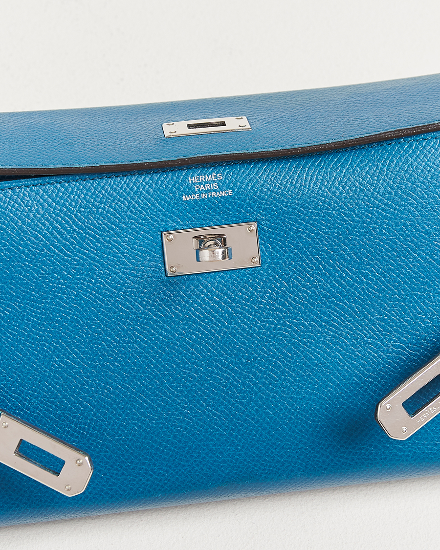 Men | Gifts for Her | Hermès Pre-Owned | Kelly Wallet Epsom Leather Blue