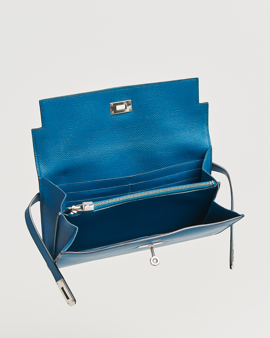 Men | Gifts for Her | Hermès Pre-Owned | Kelly Wallet Epsom Leather Blue