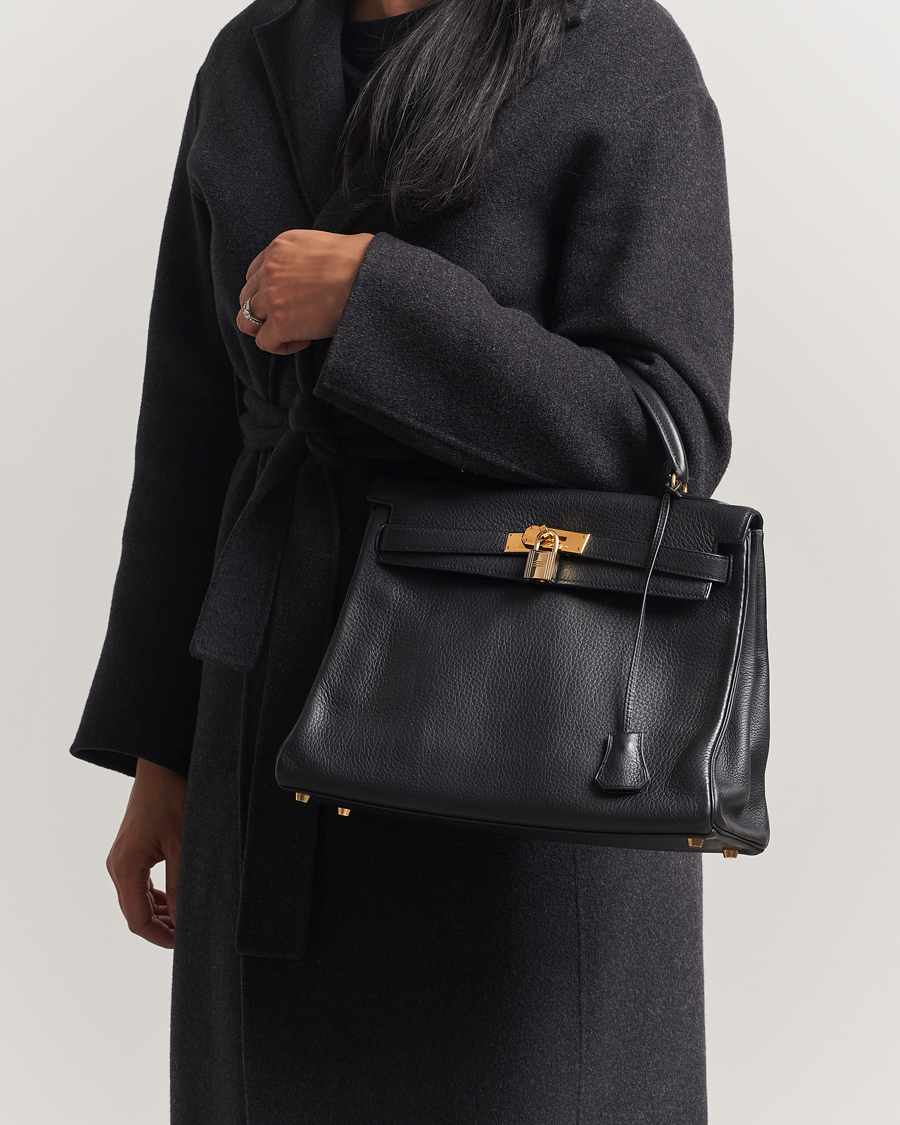 Men | Gifts for Her | Hermès Pre-Owned | Kelly 32 Handbag Taurillon Leather Black