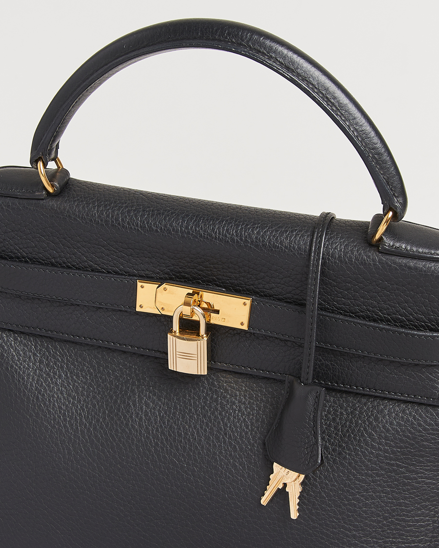 Men | Gifts for Her | Hermès Pre-Owned | Kelly 32 Handbag Taurillon Leather Black