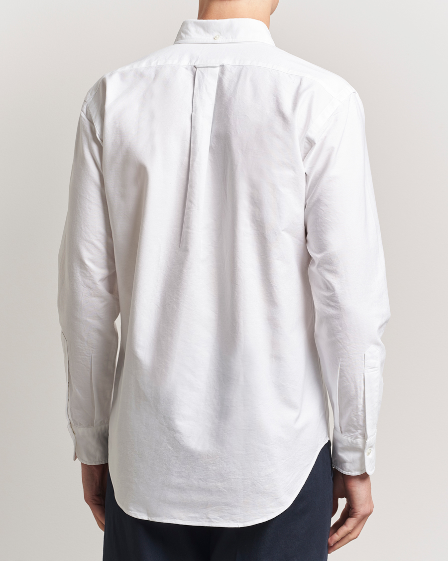 Men | Shirts | Kamakura Shirts | Vintage Ivy Oxford Button Down Shirt White