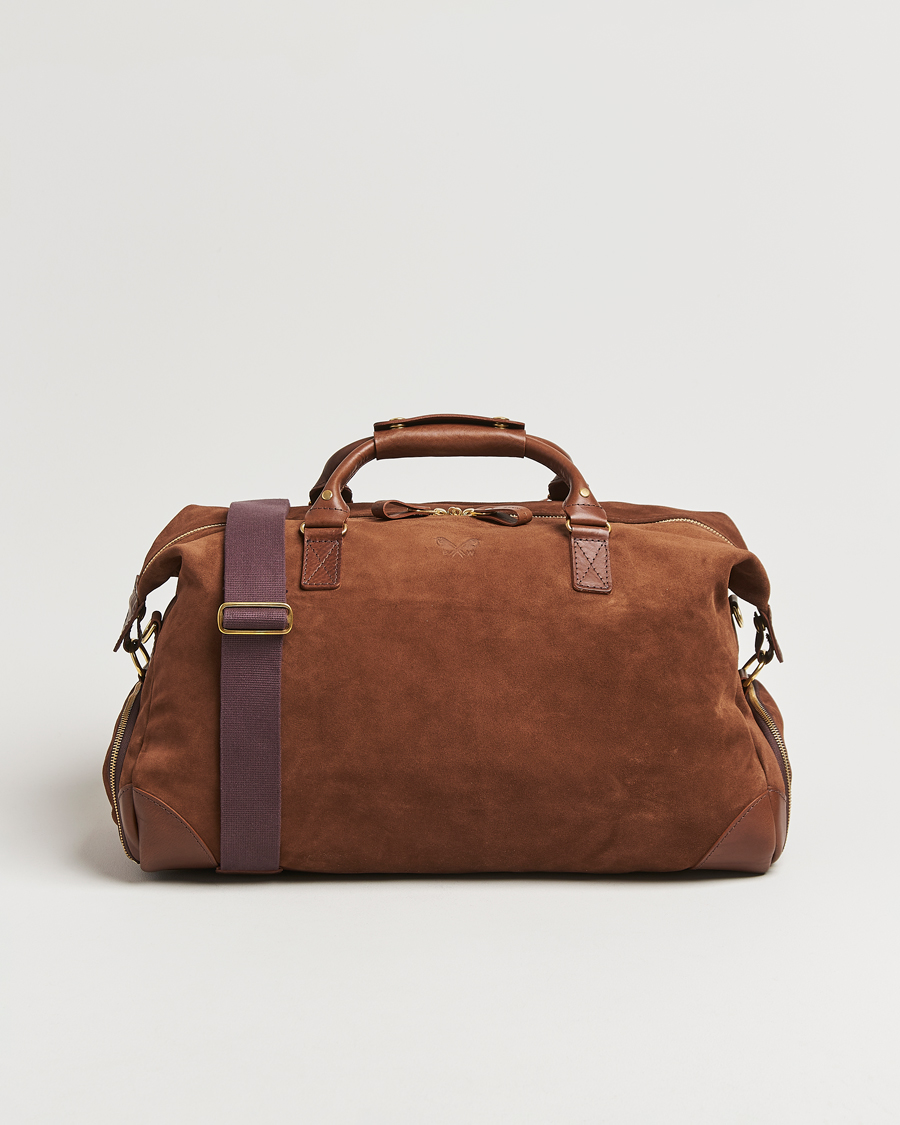 Men | Bags | Bennett Winch | Suede Weekender Brown