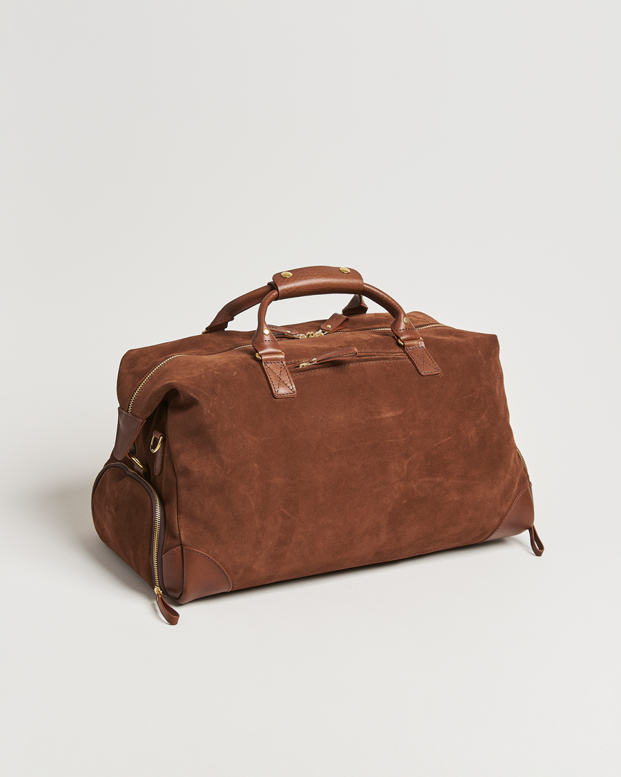 Men | Bags | Bennett Winch | Suede Weekender Brown