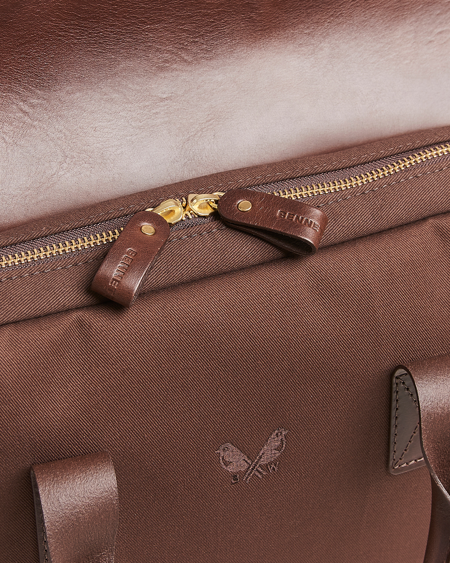Men | Bags | Bennett Winch | Canvas Briefcase Chocolate
