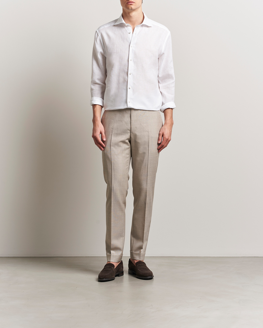 Men | Shirts | Stenströms | 1899 Linen Shirt White