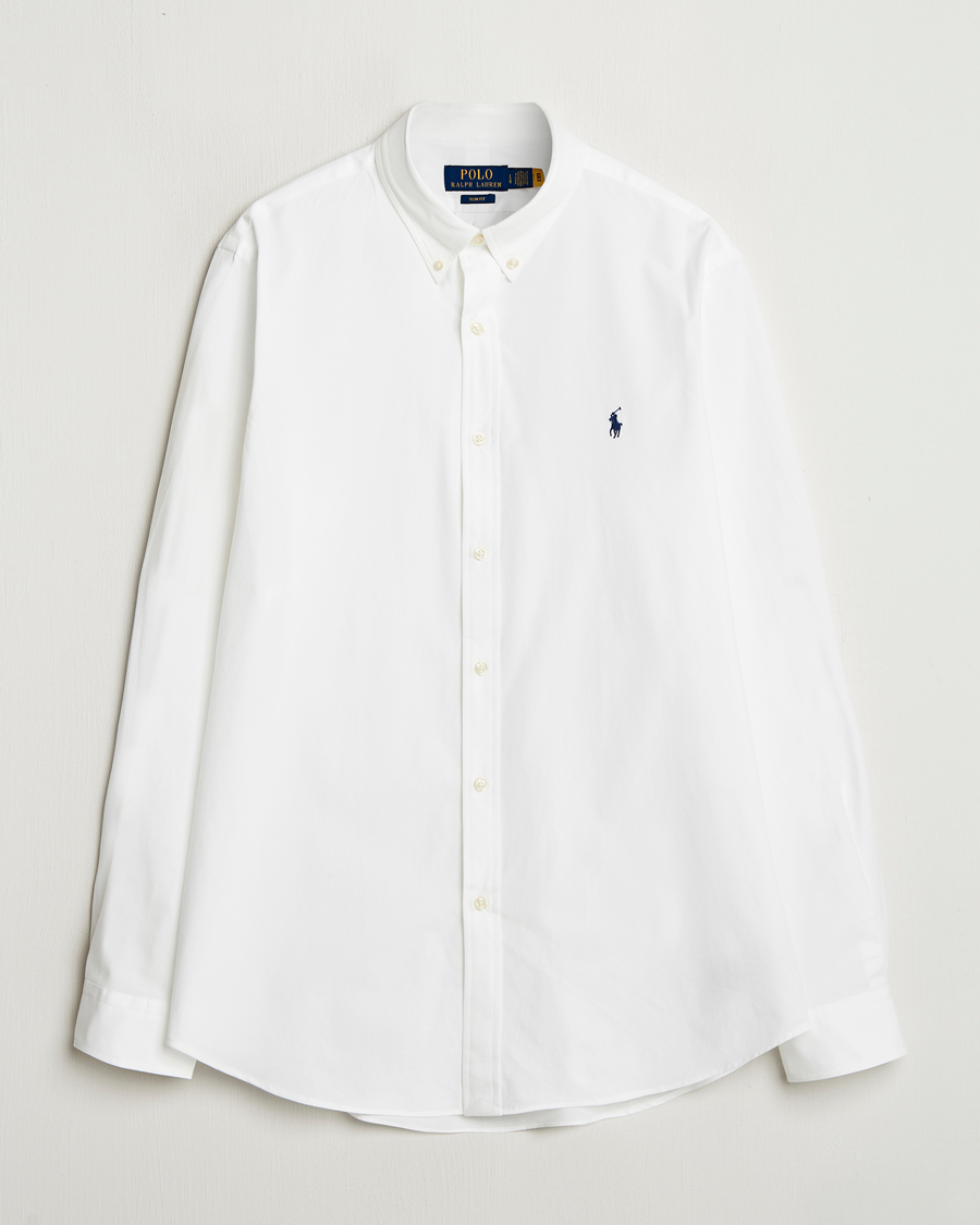 Men | Shirts | Polo Ralph Lauren | Slim Fit Poplin Shirt White