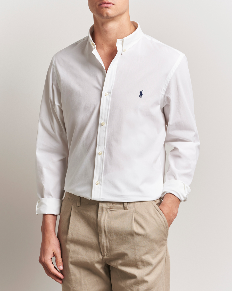Men | Shirts | Polo Ralph Lauren | Slim Fit Poplin Shirt White