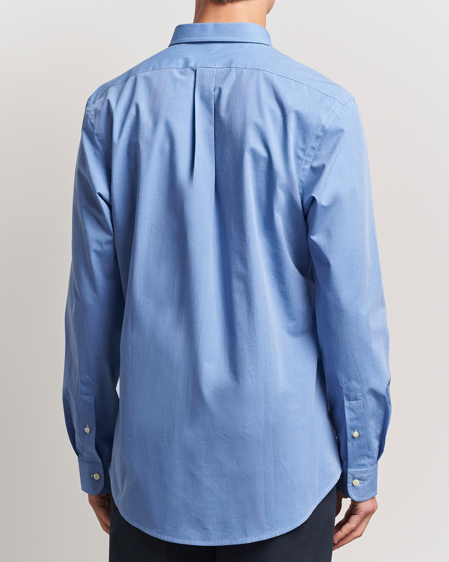 Men | Shirts | Polo Ralph Lauren | Slim Fit Poplin Shirt Blue End on End