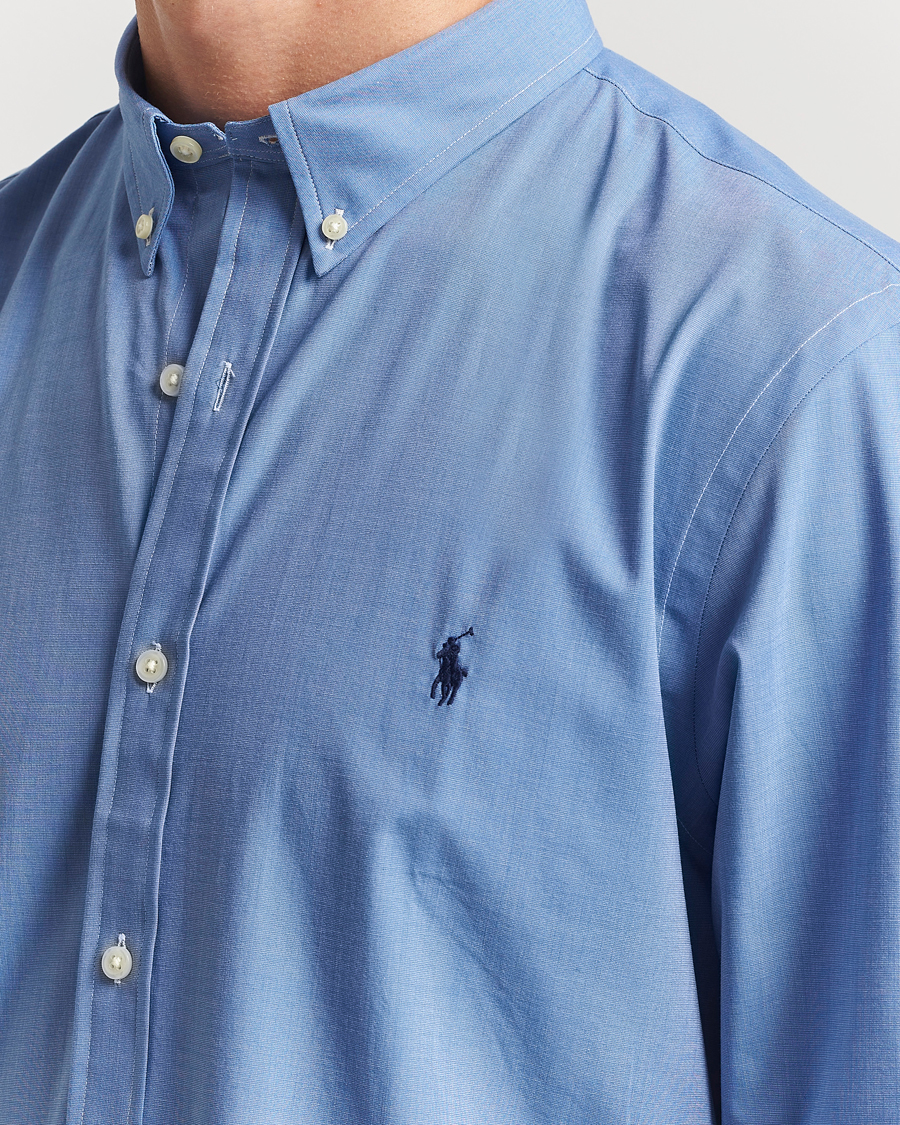 Men | Shirts | Polo Ralph Lauren | Slim Fit Poplin Shirt Blue End on End