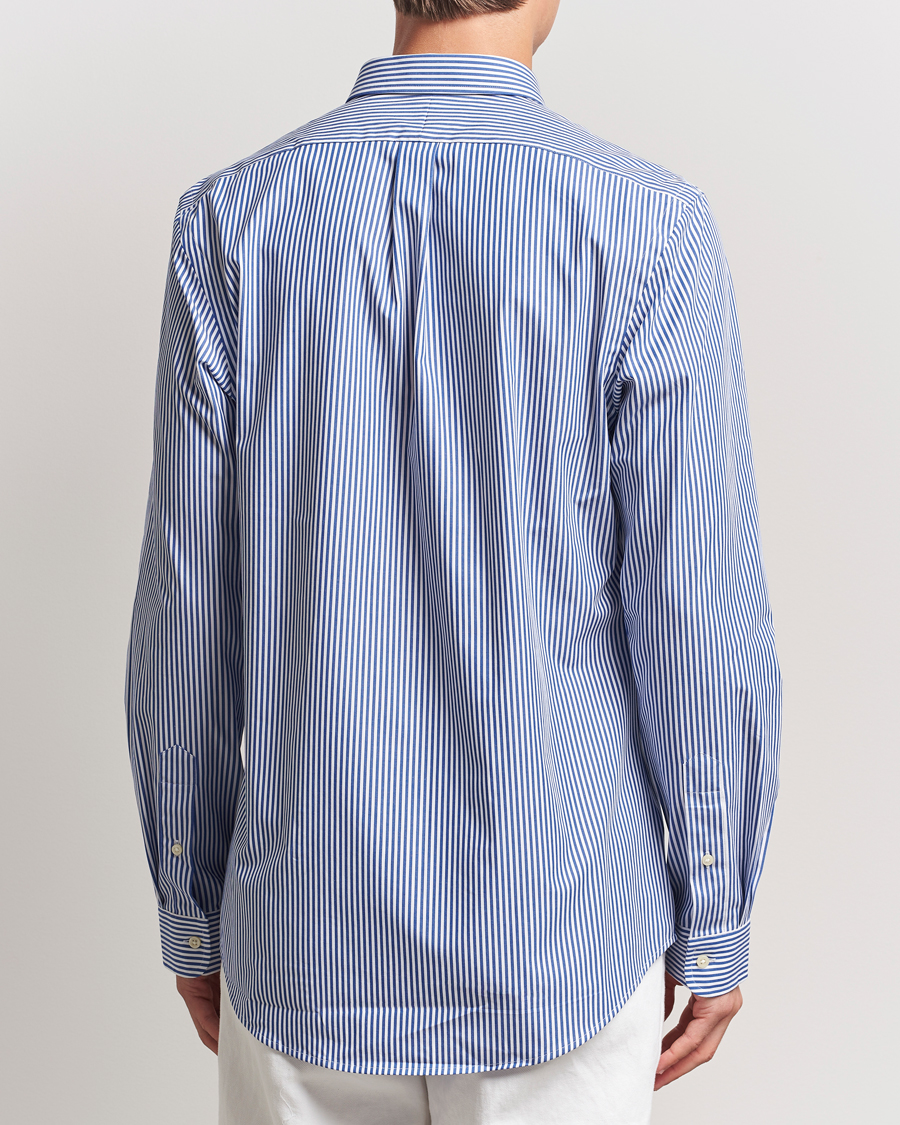 Men | Shirts | Polo Ralph Lauren | Slim Fit Poplin Shirt Blue/White Bengal Stripe