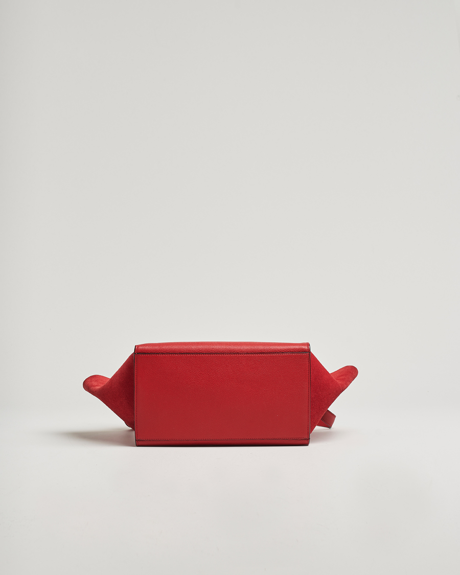 Men | Gifts for Her | Celine Pre-Owned | Trapeze Leather Suede Handbag Red Medium