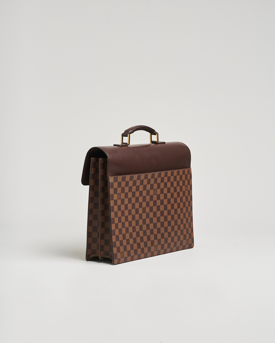 Men | Pre-Owned & Vintage Bags | Louis Vuitton Pre-Owned | Altona GM Briefcase Damier Ebene