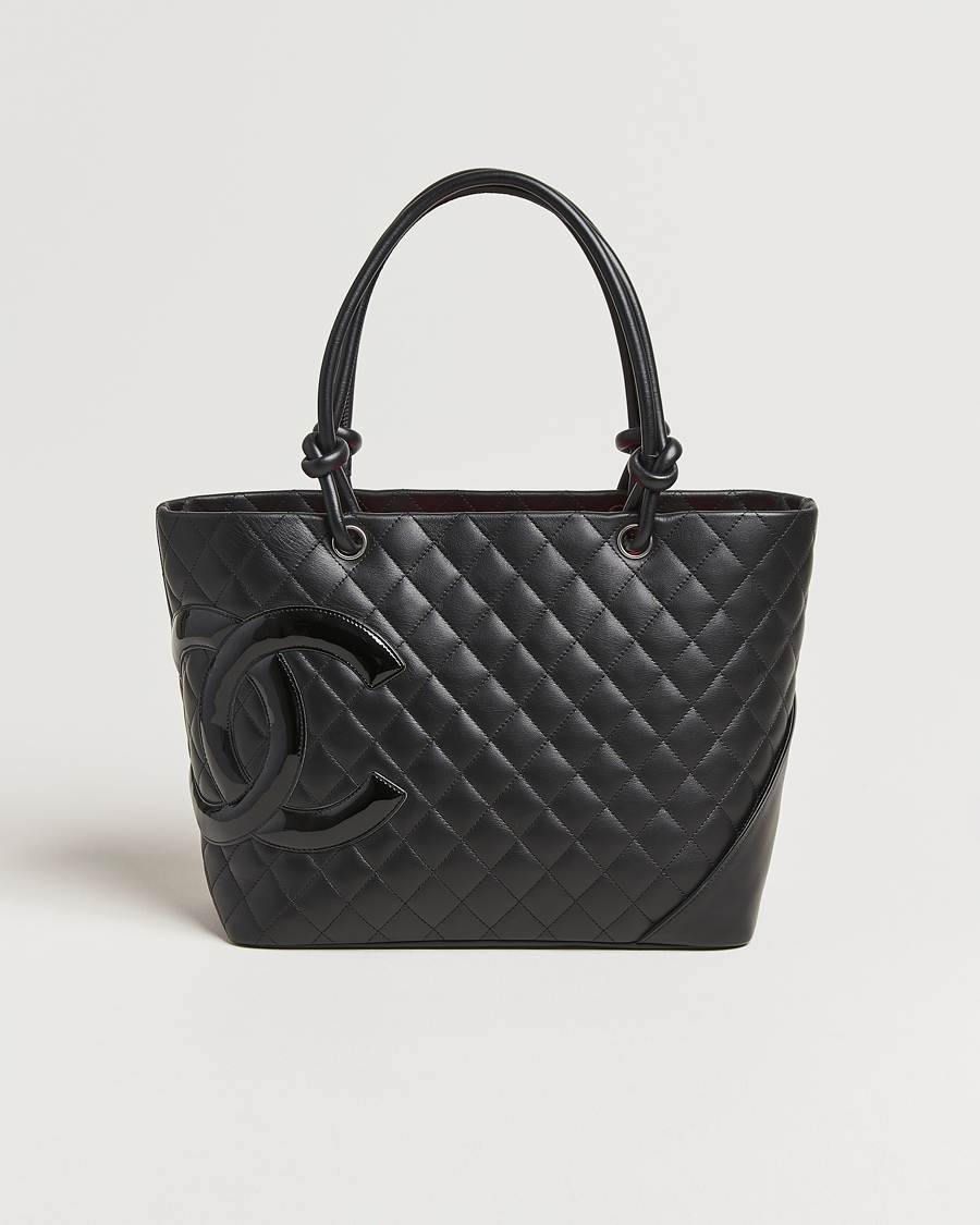 Men | Gifts for Her | Chanel Pre-Owned | Cambon Ligne Tote Bag Medium Black