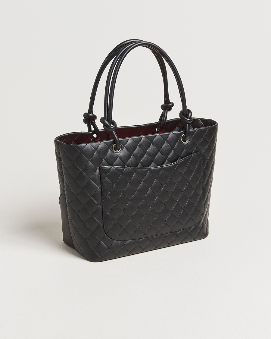 Men | Gifts for Her | Chanel Pre-Owned | Cambon Ligne Tote Bag Medium Black