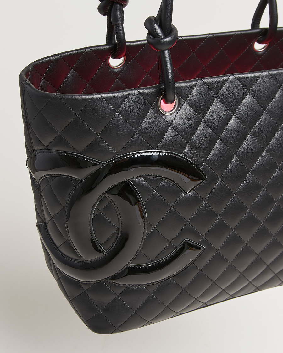 Men | Gifts for Her | Chanel Pre-Owned | Cambon Ligne Tote Bag Medium Black