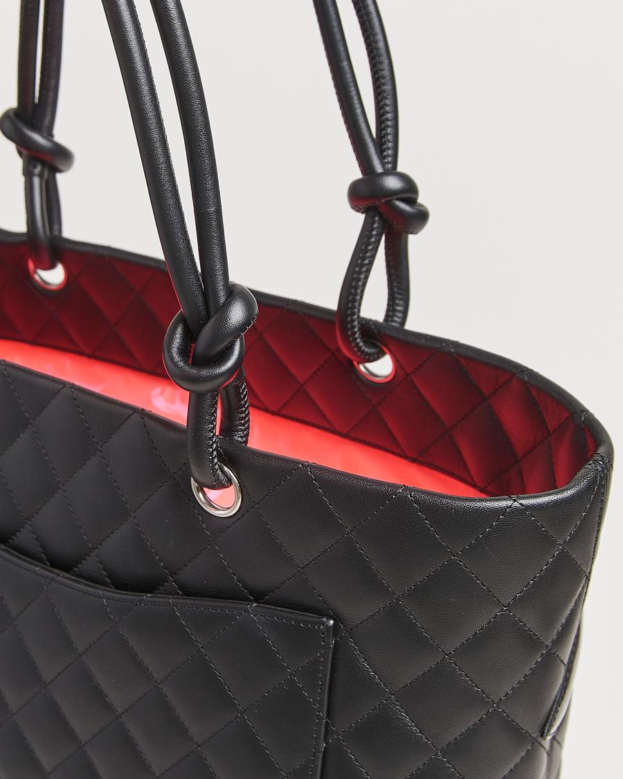 Men | Gifts for Her | Chanel Pre-Owned | Cambon Ligne Tote Bag Medium Black