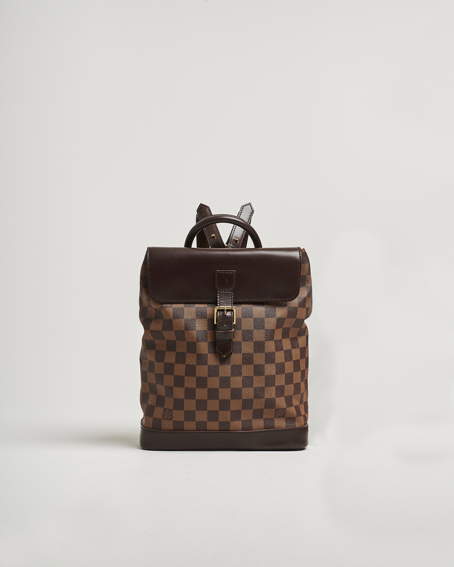 Men | Pre-Owned & Vintage Bags | Louis Vuitton Pre-Owned | Soho Backpack Damier Ebene