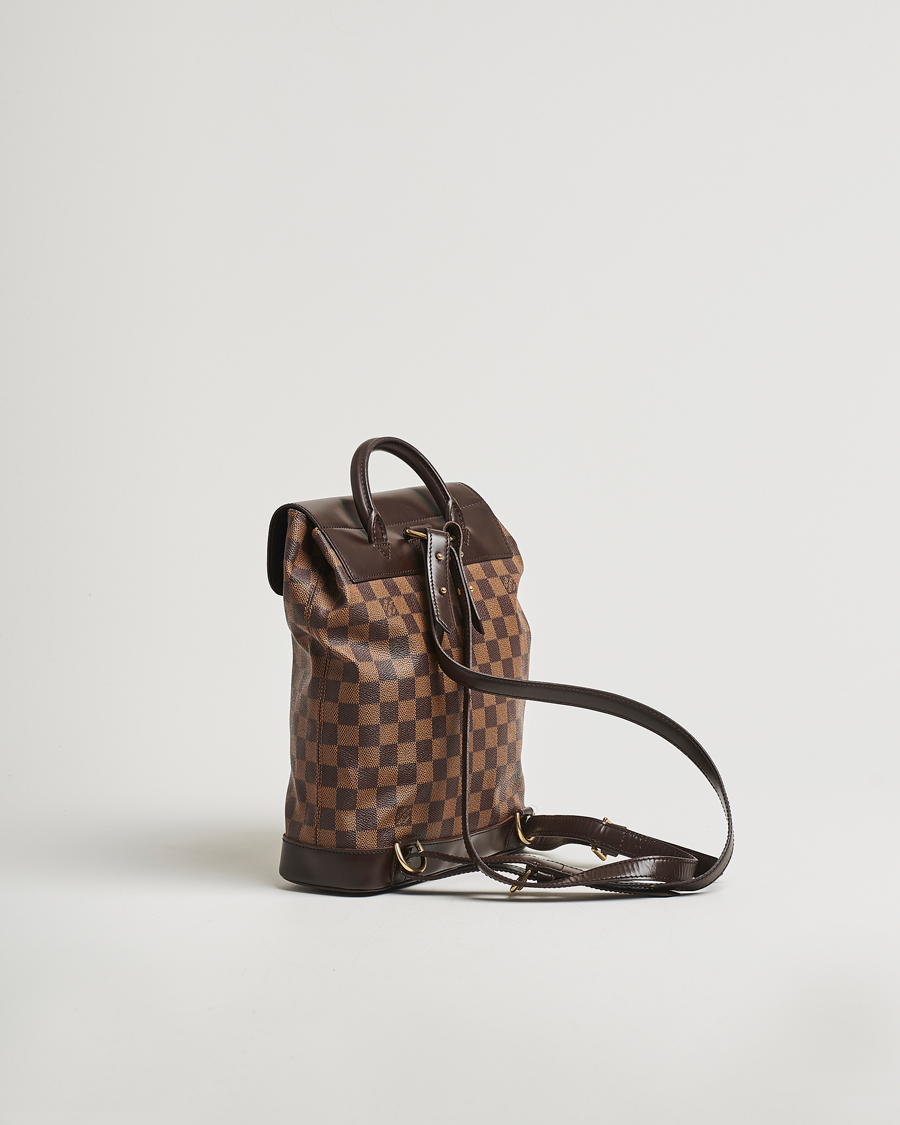 Men | Pre-Owned & Vintage Bags | Louis Vuitton Pre-Owned | Soho Backpack Damier Ebene