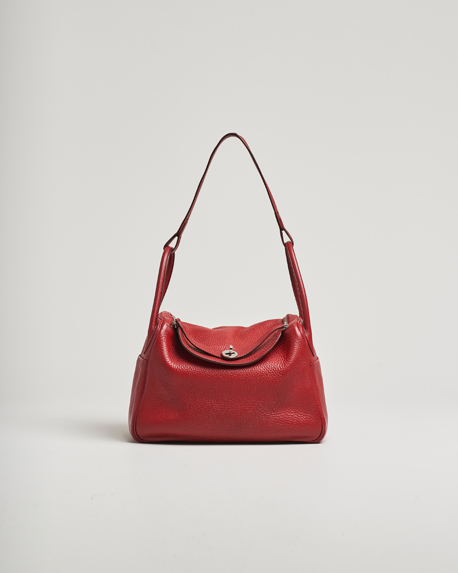 Men | Pre-Owned & Vintage Bags | Hermès Pre-Owned | Lindy 30 Bag Taurillon Clemence Leather Red