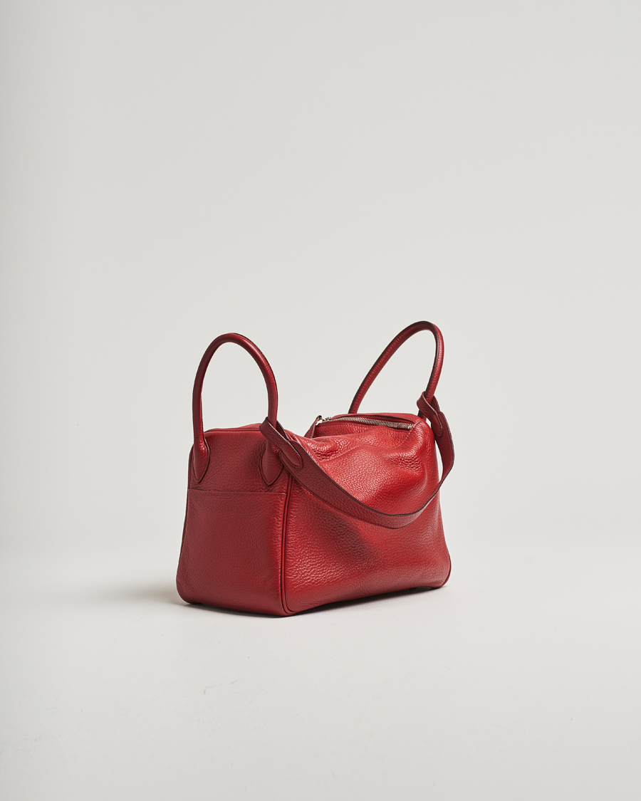 Men | Pre-Owned & Vintage Bags | Hermès Pre-Owned | Lindy 30 Bag Taurillon Clemence Leather Red