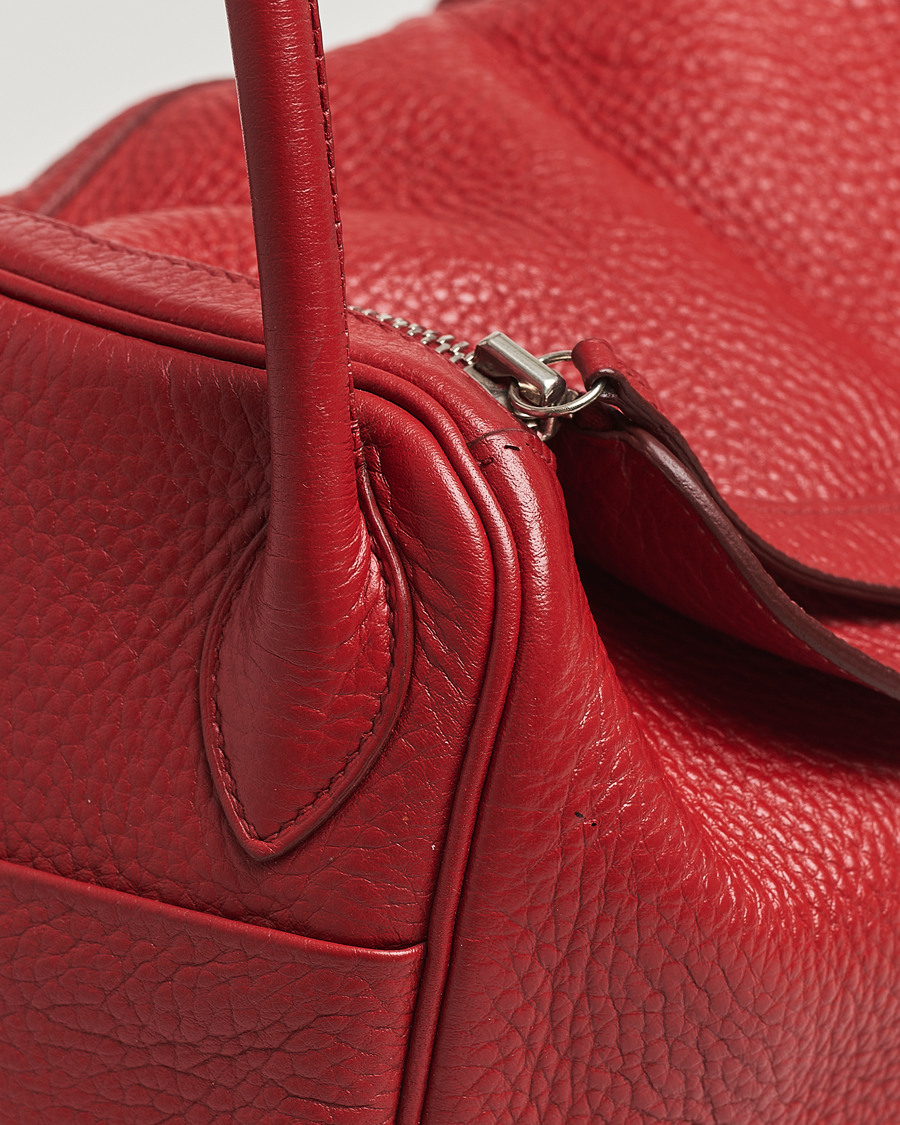 Men | Pre-Owned & Vintage Bags | Hermès Pre-Owned | Lindy 30 Bag Taurillon Clemence Leather Red
