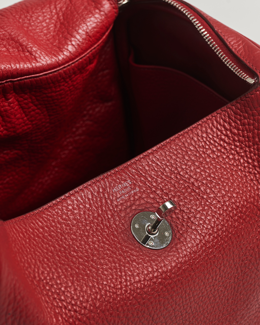 Men | Pre-Owned & Vintage Bags | Hermès Pre-Owned | Lindy 30 Bag Taurillon Clemence Leather Red