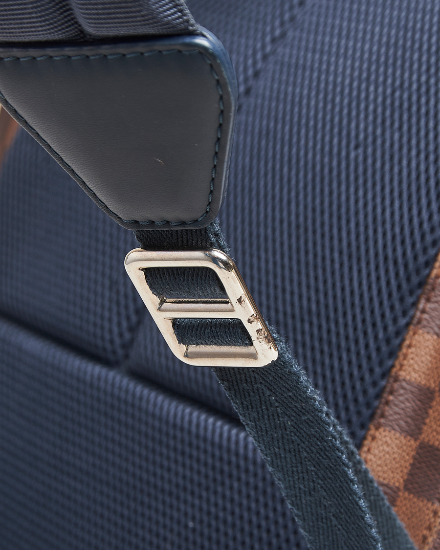 Men | Pre-Owned & Vintage Bags | Louis Vuitton Pre-Owned | Runner Backpack Damier Ebene