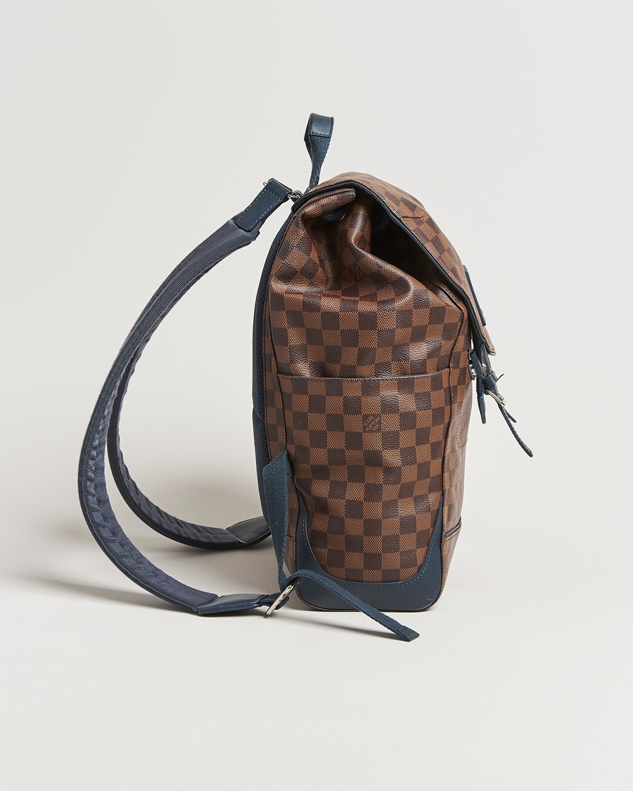 Men | Pre-Owned & Vintage Bags | Louis Vuitton Pre-Owned | Runner Backpack Damier Ebene
