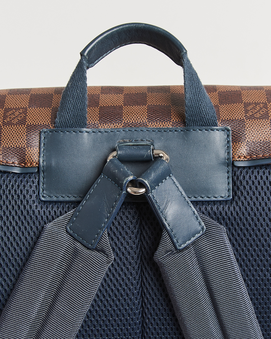 Men | Pre-Owned & Vintage Bags | Louis Vuitton Pre-Owned | Runner Backpack Damier Ebene