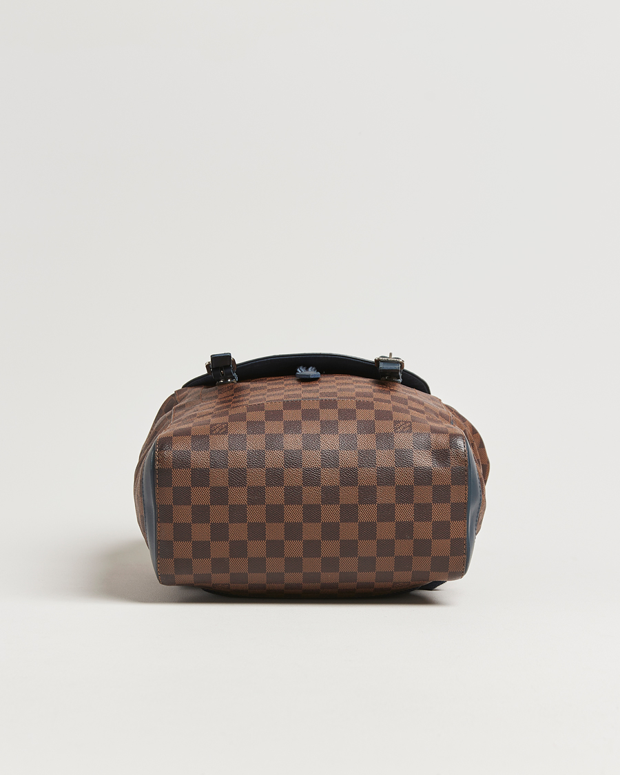 Men | Pre-Owned & Vintage Bags | Louis Vuitton Pre-Owned | Runner Backpack Damier Ebene