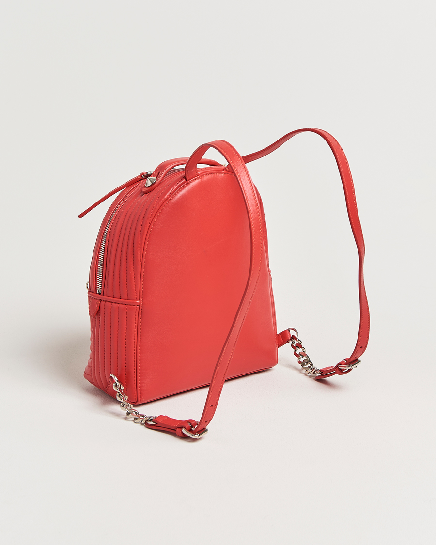 Men | Pre-Owned & Vintage Bags | Fendi Pre-Owned | Calfskin Backpack Red