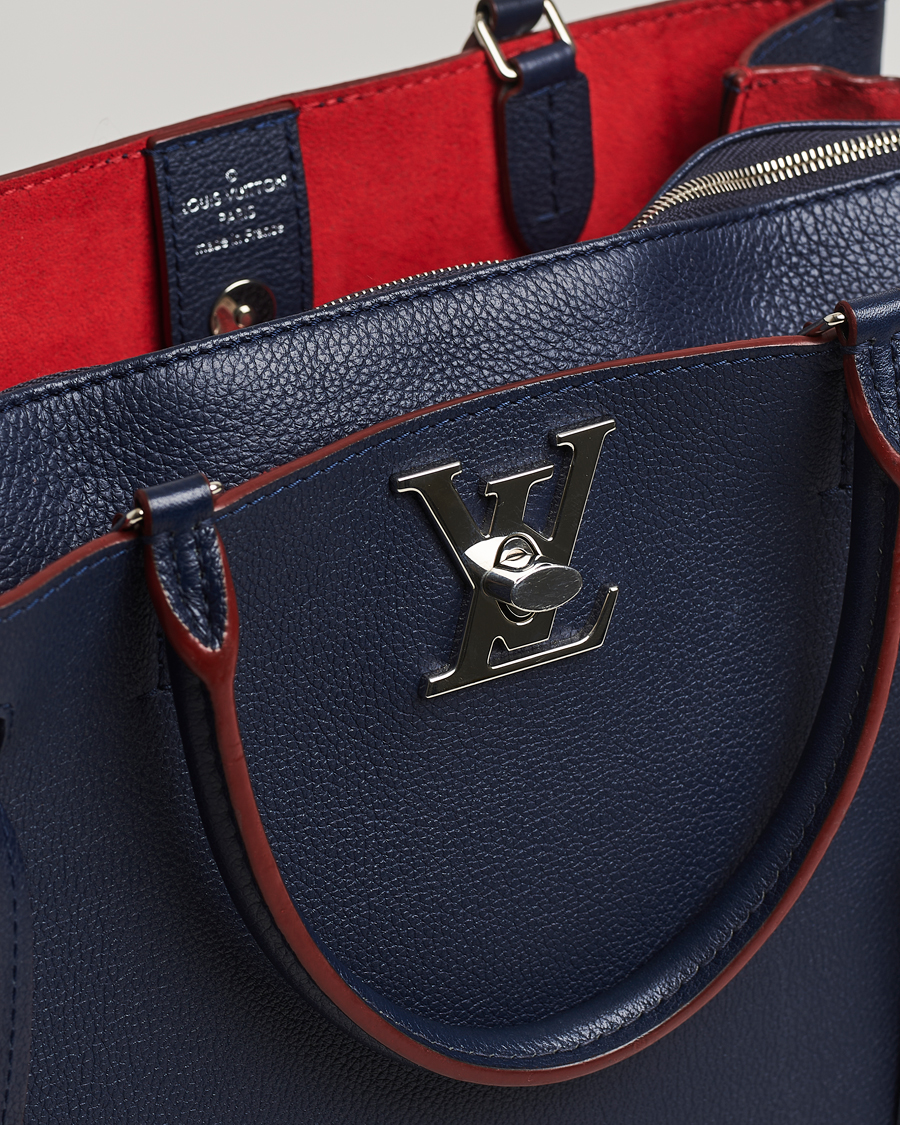 Men | Gifts for Her | Louis Vuitton Pre-Owned | LockMeTo Handbag Calfskin Navy