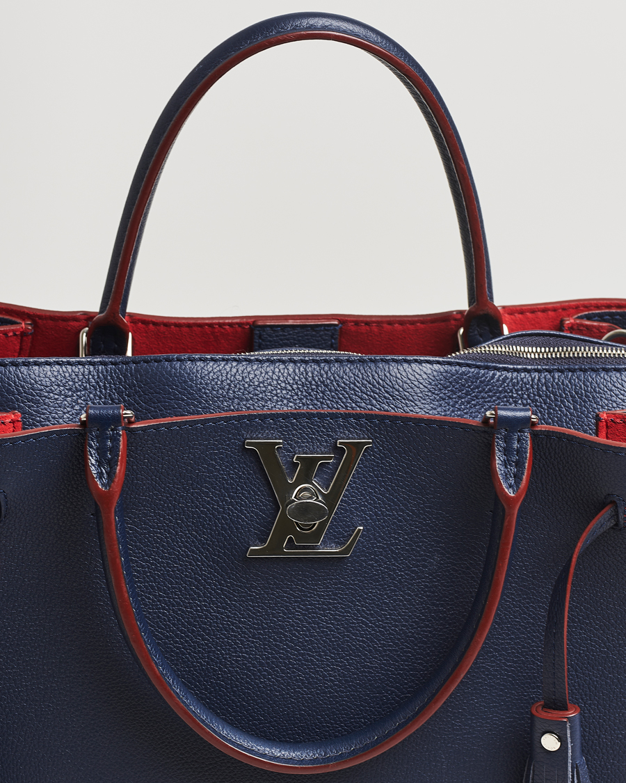 Men | Gifts for Her | Louis Vuitton Pre-Owned | LockMeTo Handbag Calfskin Navy