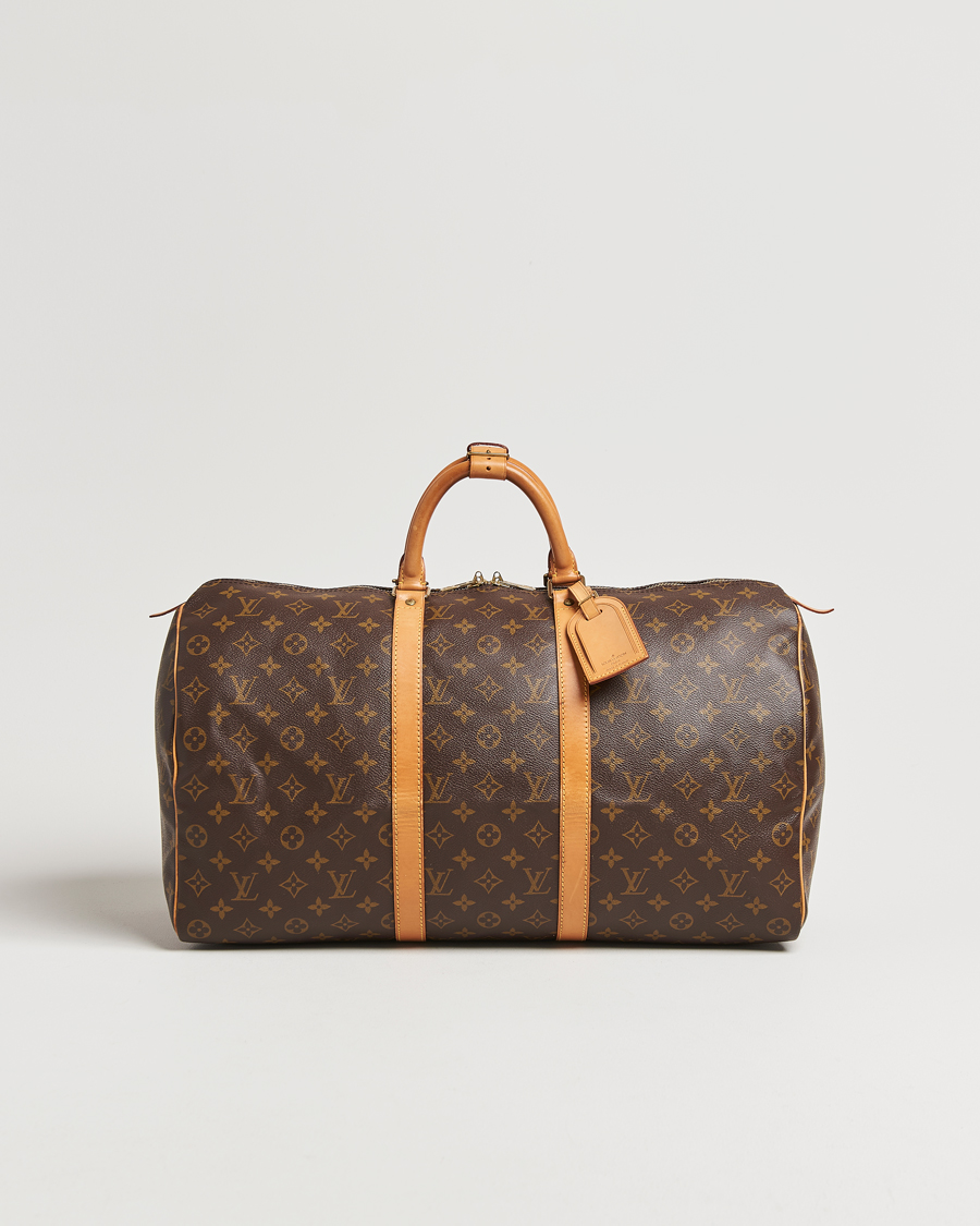 Men | Pre-Owned & Vintage Bags | Louis Vuitton Pre-Owned | Keepall 50 Monogram