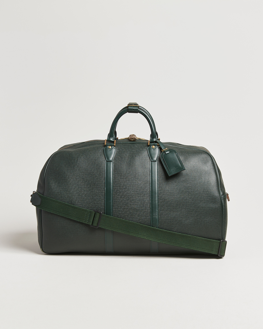 Men | Pre-Owned & Vintage Bags | Louis Vuitton Pre-Owned | Taiga Kendall GM Weekend Bag Green