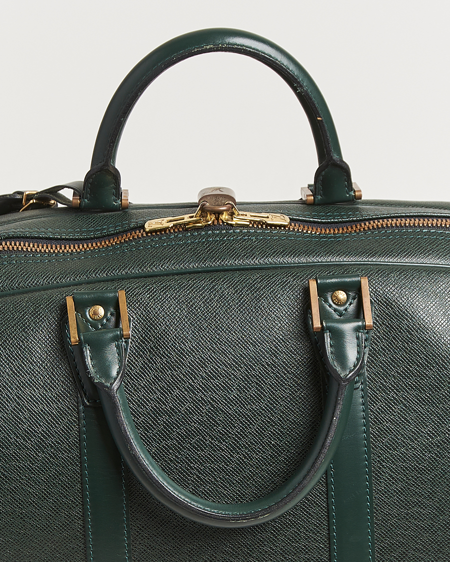 Men | Pre-Owned & Vintage Bags | Louis Vuitton Pre-Owned | Taiga Kendall GM Weekend Bag Green