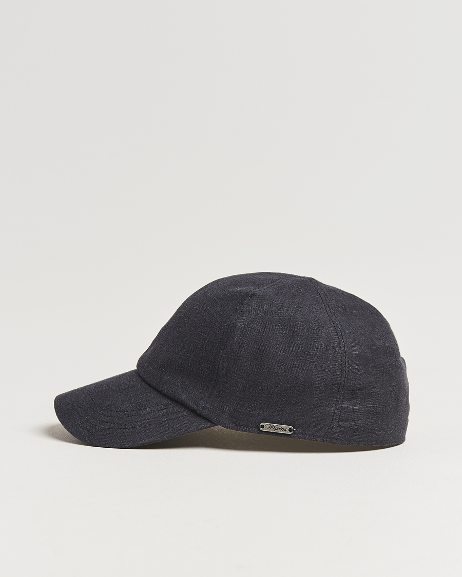 Men | Hats & Caps | Wigéns | Baseball Linen Cap Black