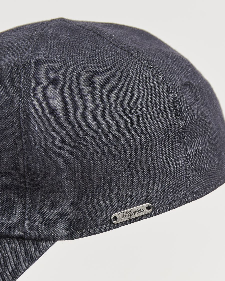 Men | Hats & Caps | Wigéns | Baseball Linen Cap Black