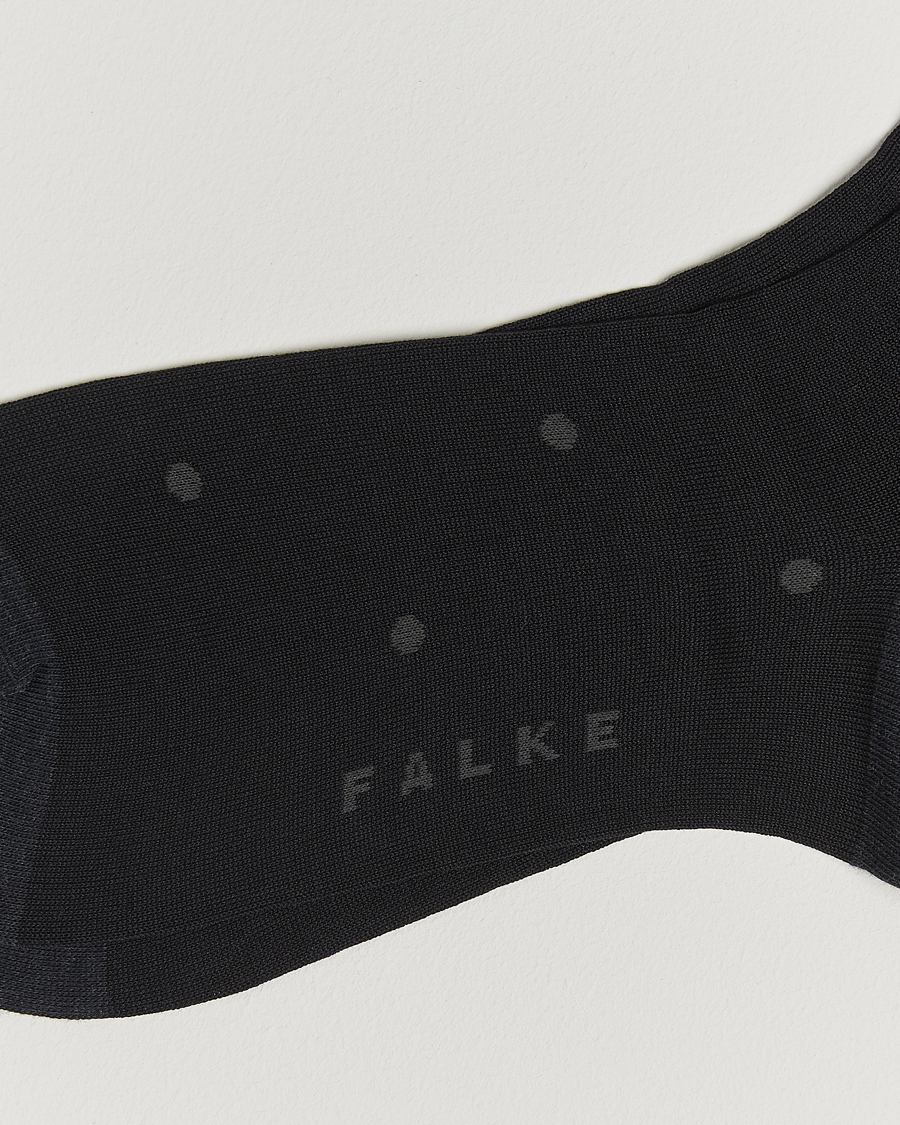 Men | Underwear & Socks | Falke | Cotton Dot Sock Anthracite Melange