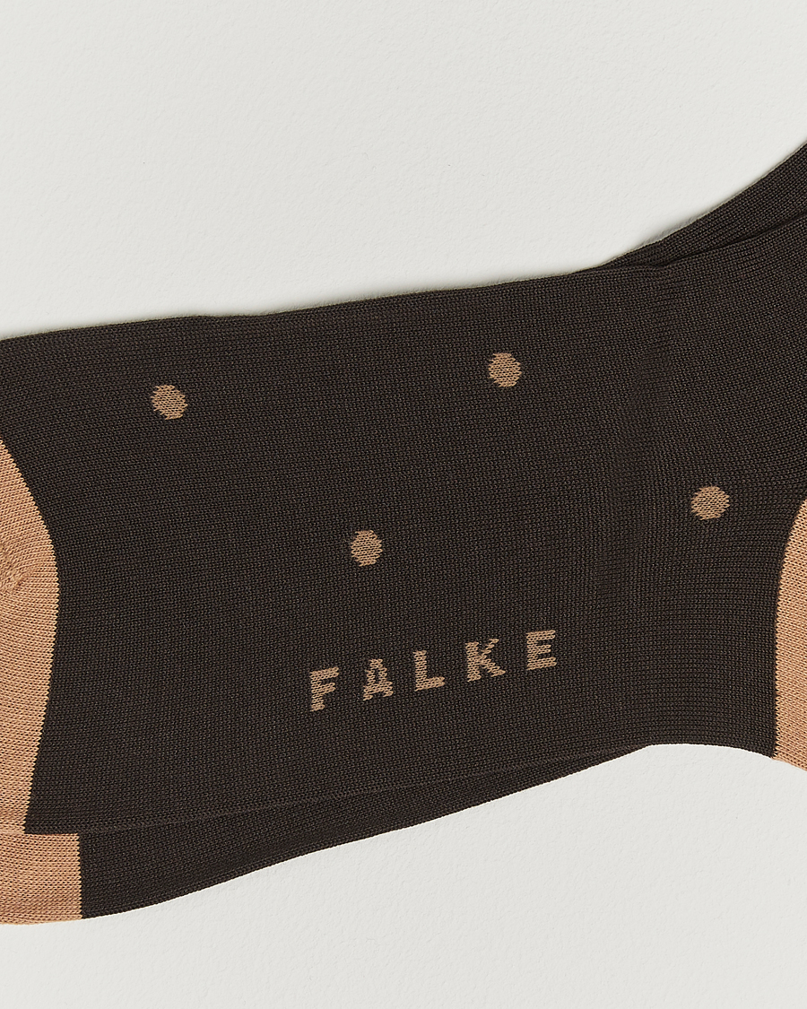 Men | Underwear & Socks | Falke | Cotton Dot Sock Brown
