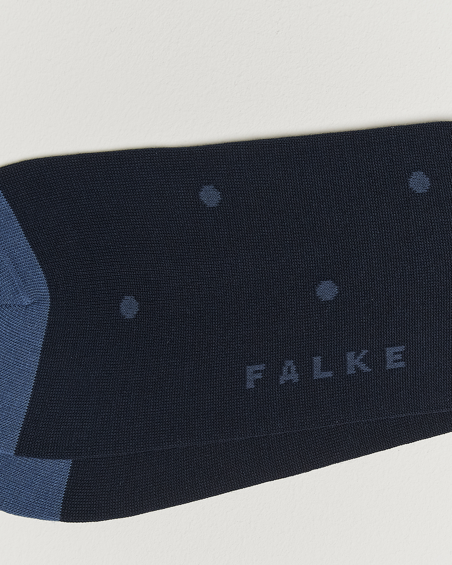Men | Underwear & Socks | Falke | Cotton Dot Sock Dark Navy