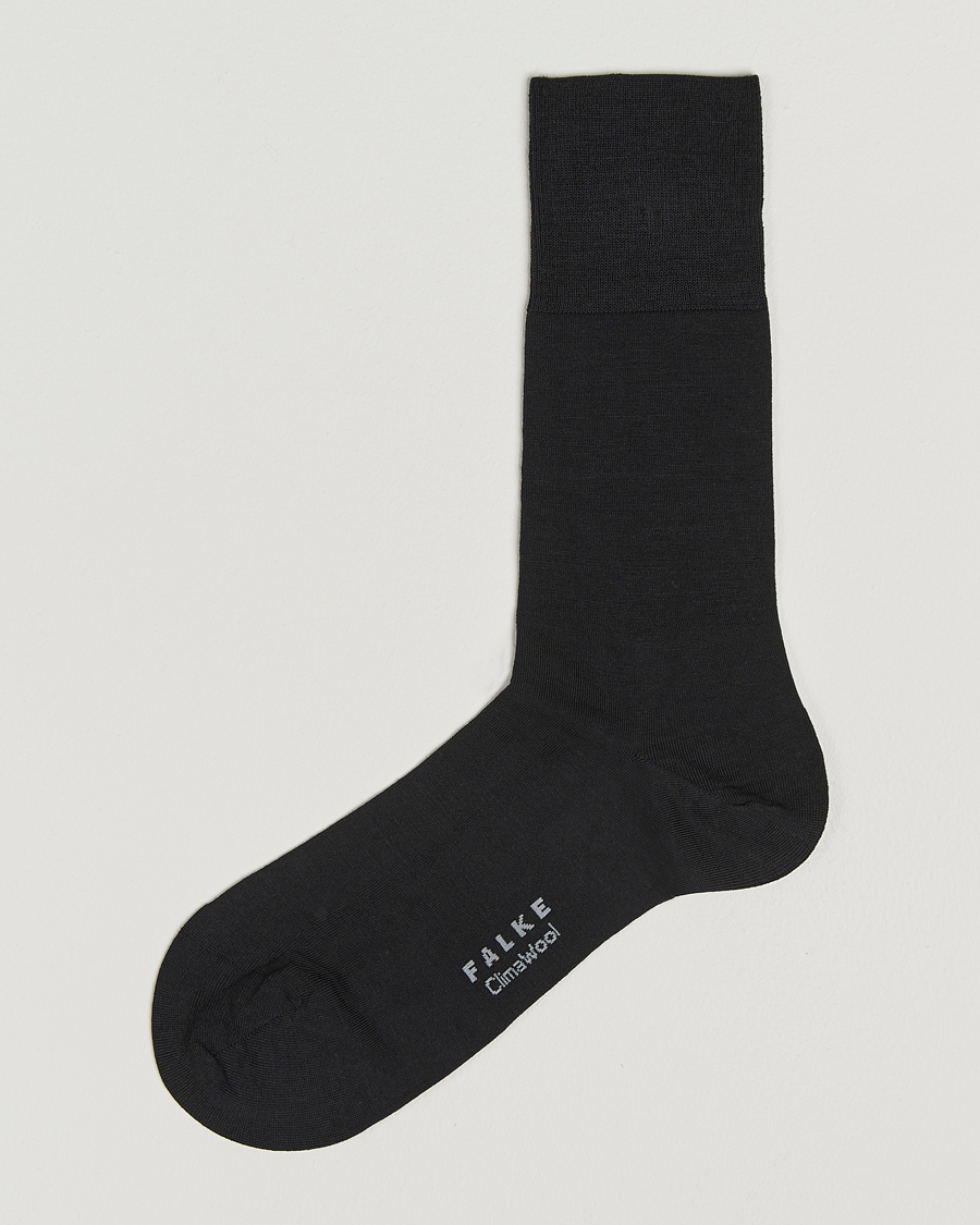 Men | Underwear & Socks | Falke | Clima Wool Sock Black